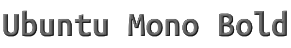 Ubuntu Mono Bold 