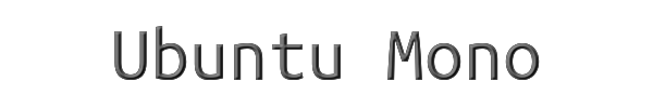 Ubuntu Mono 