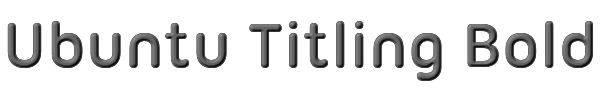 Ubuntu Titling Bold 