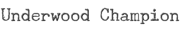 Underwood Champion 