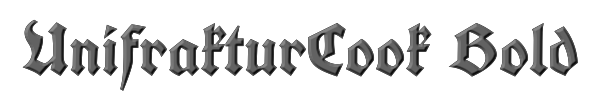 UnifrakturCook Bold 