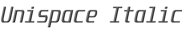 Unispace Italic 