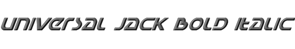 Universal Jack Bold Italic 