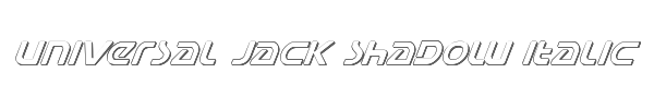 Universal Jack Shadow Italic 