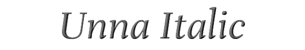 Unna Italic 