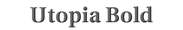 Utopia Bold 