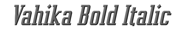 Vahika Bold Italic 