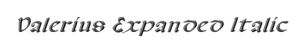 Valerius Expanded Italic 
