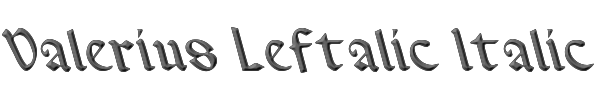 Valerius Leftalic Italic 