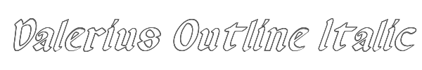 Valerius Outline Italic 