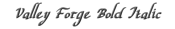 Valley Forge Bold Italic 
