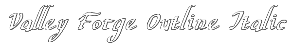 Valley Forge Outline Italic 