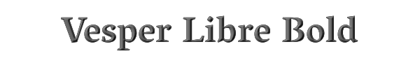 Vesper Libre Bold 