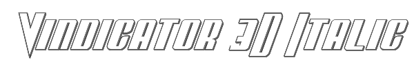 Vindicator 3D Italic 