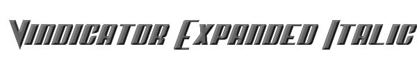 Vindicator Expanded Italic 