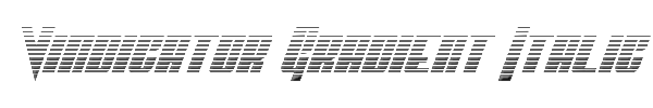 Vindicator Gradient Italic 