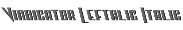 Vindicator Leftalic Italic 