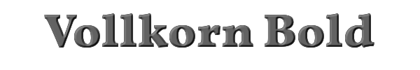 Vollkorn Bold 