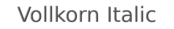 Vollkorn Italic 