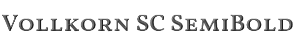 Vollkorn SC SemiBold 