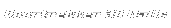 Voortrekker 3D Italic 