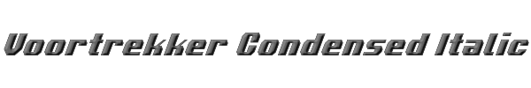 Voortrekker Condensed Italic 