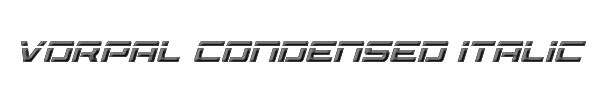 Vorpal Condensed Italic 