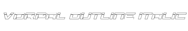 Vorpal Outline Italic 