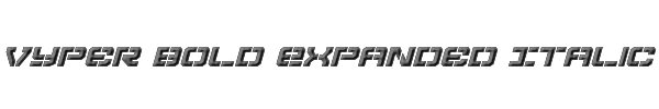 Vyper Bold Expanded Italic 