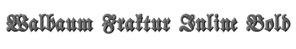 Walbaum Fraktur Inline Bold 