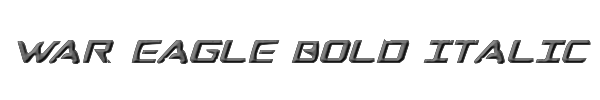 War Eagle Bold Italic 
