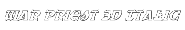 War Priest 3D Italic 