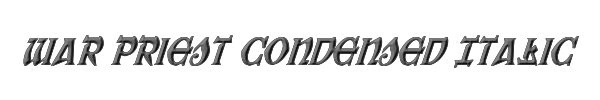 War Priest Condensed Italic 