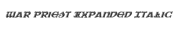War Priest Expanded Italic 