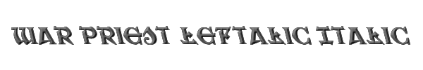 War Priest Leftalic Italic 