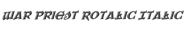 War Priest Rotalic Italic 