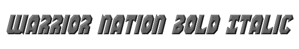 Warrior Nation Bold Italic 