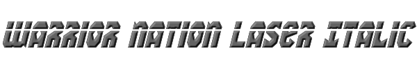 Warrior Nation Laser Italic 