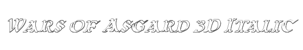 Wars of Asgard 3D Italic 