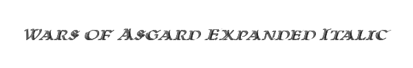Wars of Asgard Expanded Italic 