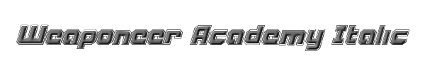 Weaponeer Academy Italic 