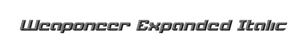 Weaponeer Expanded Italic 