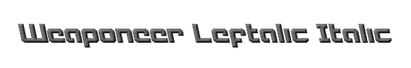 Weaponeer Leftalic Italic 