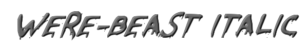 Were-Beast Italic 