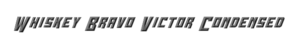 Whiskey Bravo Victor Condensed 