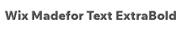 Wix Madefor Text ExtraBold 