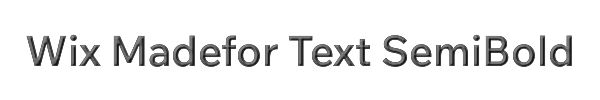Wix Madefor Text SemiBold 