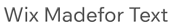 Wix Madefor Text 