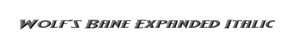Wolf's Bane Expanded Italic 