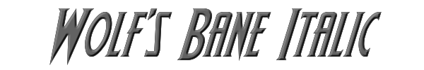 Wolf's Bane Italic 